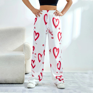 Women's wide - leg pants�羳���R�d�W���\�����eӡ������LѝŮ