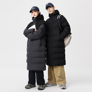 Cold-proof cotton-padded jacket for men and women knee-length thickened military cotton-padded jacket winter new warm cotton-padded jacket for lovers coat can be printed
