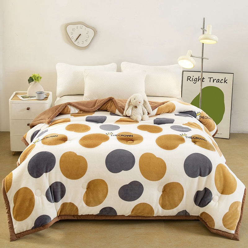 가을 겨울 이불 - 행복한 물방울 무늬