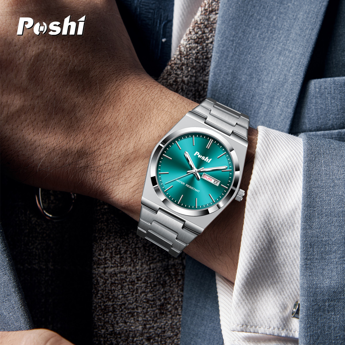 Nuevo reloj ultrafino para hombre de la marca suiza, reloj de cuarzo luminoso impermeable, comercio exterior en vivo, WATCH