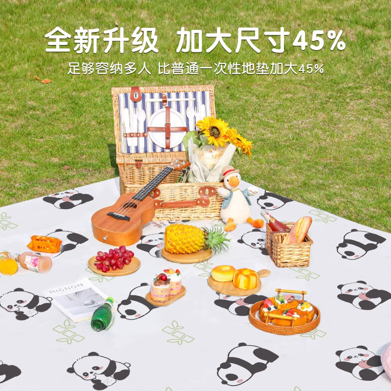 使い捨てピクニックマット防湿屋外キャンプは春のピクニックマットを厚くします。|undefined