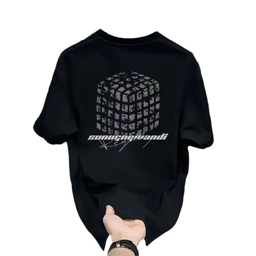 White women's short-sleeve T-shirt 2024 spring new stylish small shirt loose plus size half-sleeve T-shirt top Instagram trendy