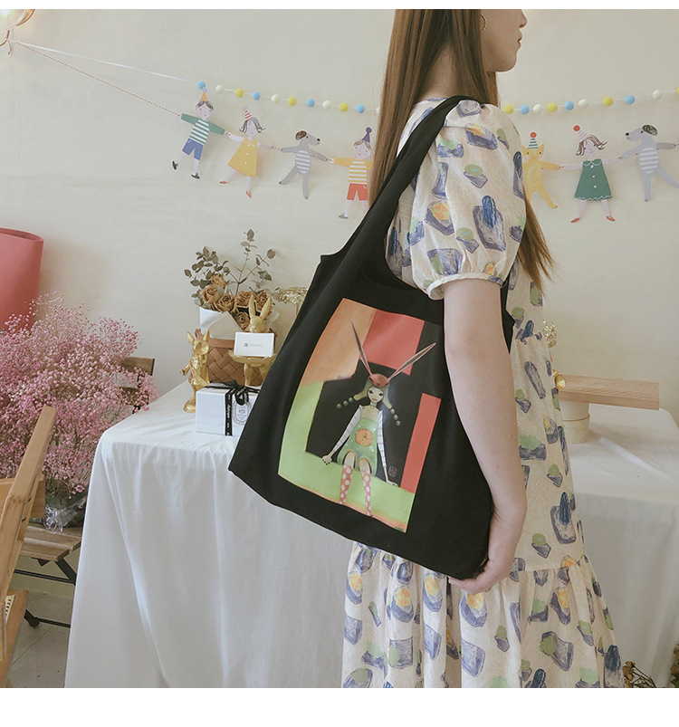 Women's Fashion Cartoon Canvas Shopping Bags display picture 2