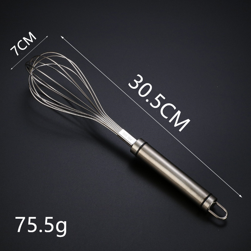 304ステンレス泡立て器手動太く手動撹拌棒と麺/卵撹拌器延長焙煎ツール|undefined