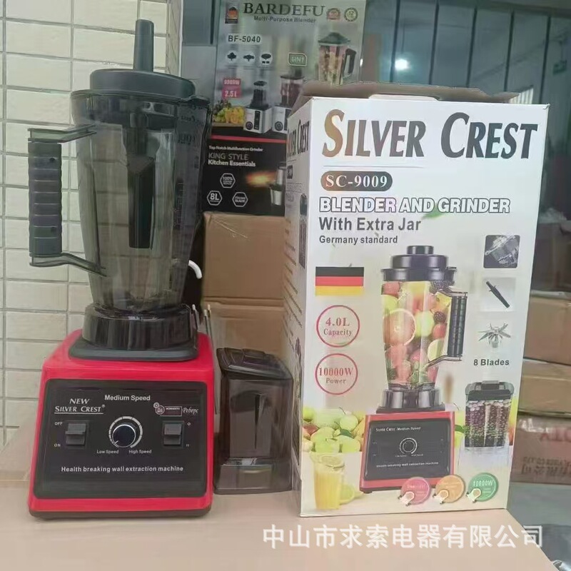 4L Silver Crest Blender, Silver Crown Blender, High-Speed Blender, Juicer, Food Processor