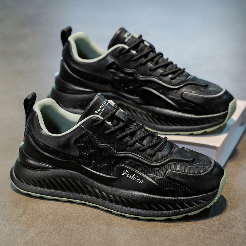 Zapatos de hombre invierno 2026 nuevos zapatos deportivos casuales de alta altura, zapatos de corrida de moda de hombre transpirables de hombre