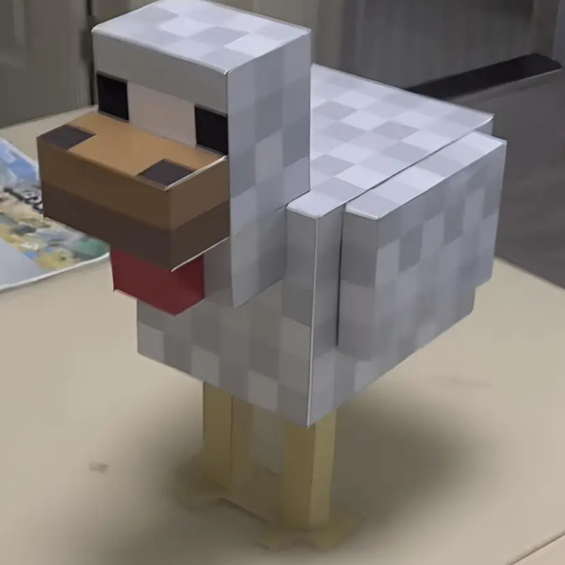 同じスタイルの Minecraft ビッグドッグ紙モデル mc 犬立体紙モデル折り紙立体タッチフィッシュ学生友人へのギフト|undefined