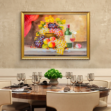 餐厅装饰画静物歺厅轻奢挂画绘艺正欧式现代立体水果油画纯手工