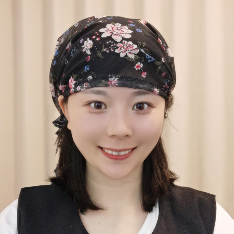 女性用の花柄メッシュつば帽子の拡大版、ロングリボン帽子、スタイリッシュな夏の通気性のあるライブブロードキャストホットスタイル外国貿易クロスボーダー|undefined