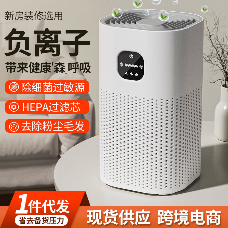 Negative Ion Air Purifier for Home Office, Second-Hand Smoke Removal, Odor Removal, Floating Hair New Purifier