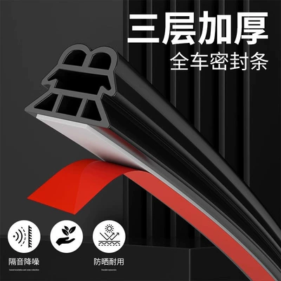 Noise Reduction Door Seam Strip, Vehicle Sealing Strip - b-shaped-pyramid-1110mm-5m-price