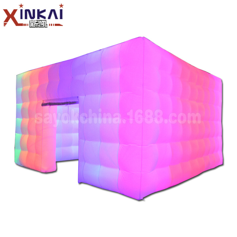 工厂PVC户外充气灯光帐篷大型展会广告活动充气方形充气帐篷