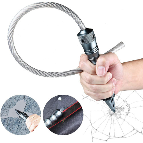  New Amazon Viper Tactical Whip Self-Defense Security Wire Whip Window Breaker Stinger Whip