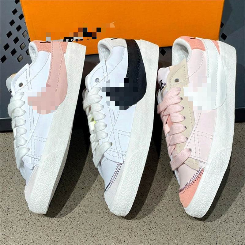 Putian Blazer Low sneakers, black and white classic deconstructed design, unisex retro cross-border lightweight shoes Putian Blazer Low sneakers, black and white classic deconstructed design, unisex retro cross-border lightweight shoes