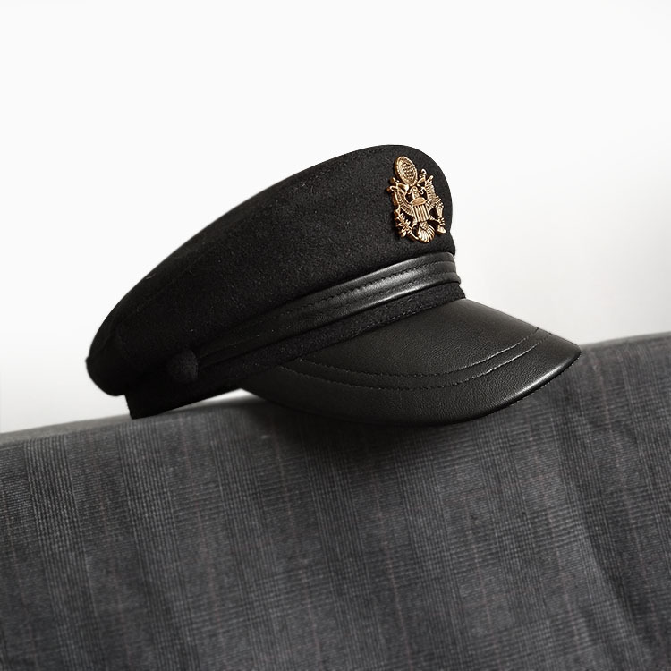 Fall/Winter Warm Woolen Navy Cap Fashionable Wool Felt Sailor Hat Men's Casual Cap Women's Beret Visor Hat