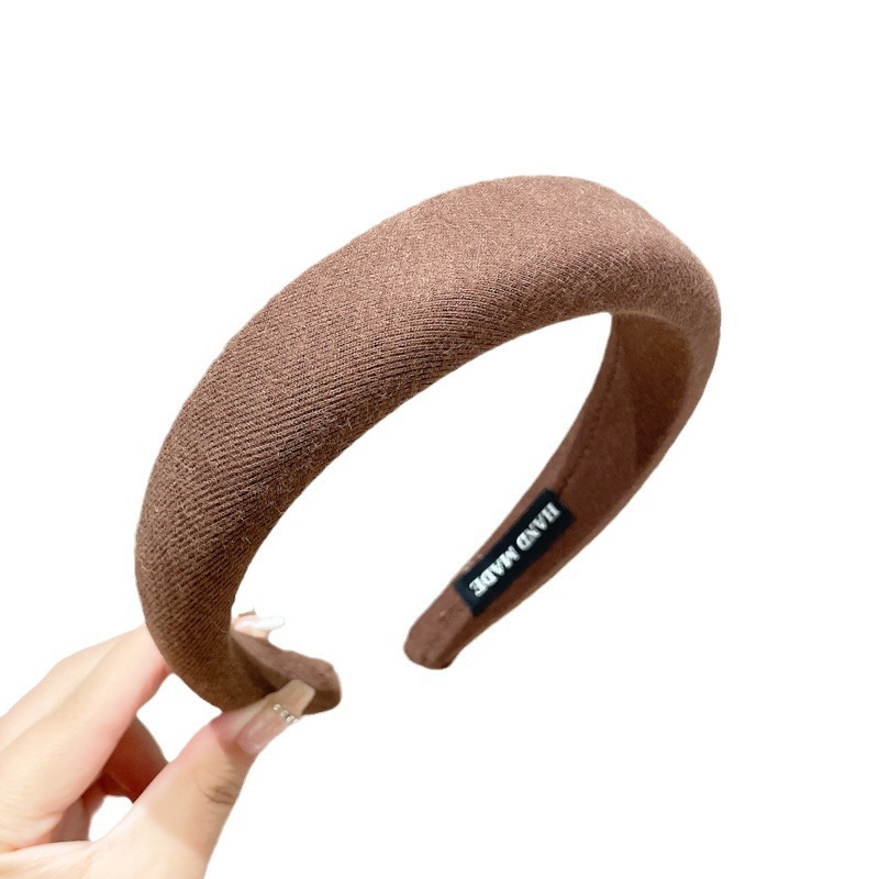 Otoño y invierno cráneo alto lavado facial banda de cabello para mujeres 2025 red nuevo paquete de cabello de alta calidad esponja banda de cabello tarjeta de cabello tocado