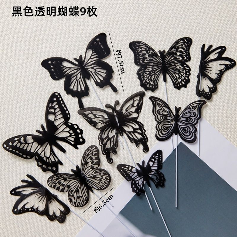 2025 Día de la Madre Gota de agua Diamante Corona Pastel Decoración Adornos Vista trasera Madre Acrílico Plug-in Mariposa Vestir