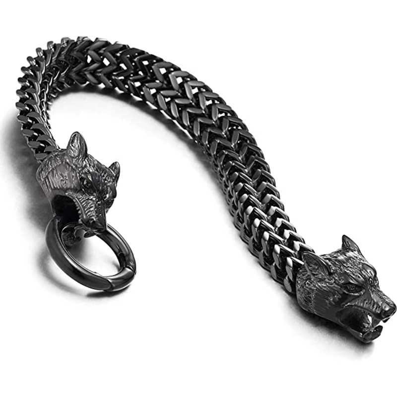 Fashion Wolf Titanium Steel Bracelets 1 Piece