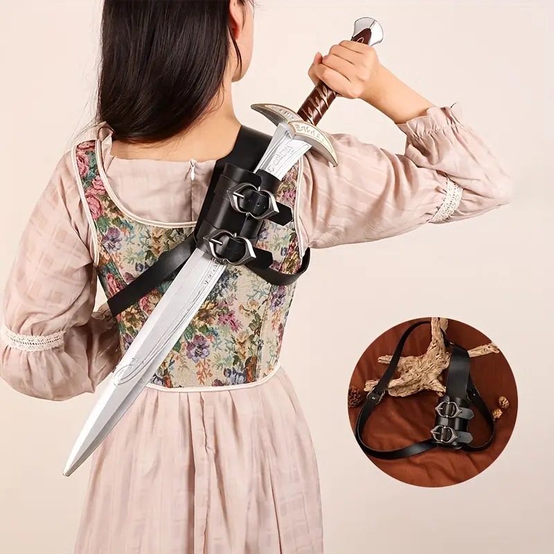 wish欧洲中世纪剑客背带式剑套话剧演绎COSPLAY摄影万圣节道具
