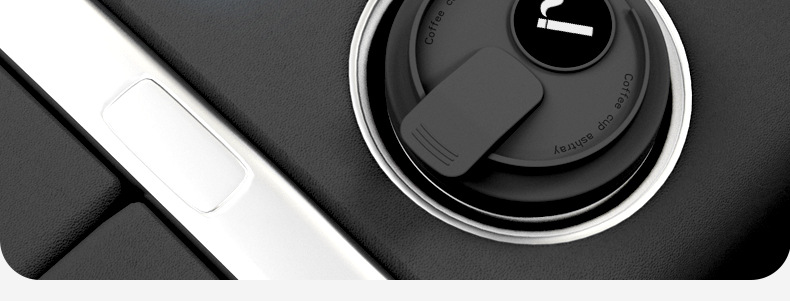 Cross-Border Coffee Cup Car Ashtray Creative High-End Car Interior with Lid High-End Men's and Women's Ashtray
