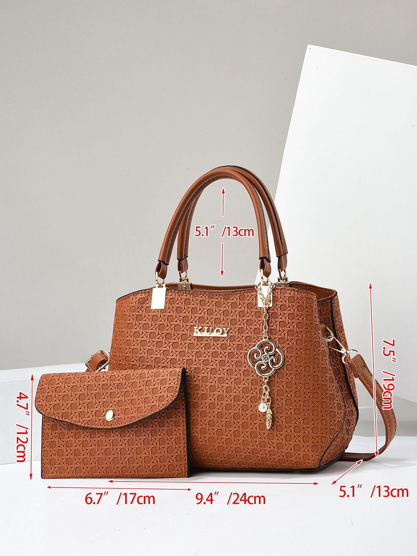 Femmes Grande Faux Cuir Impression Vêtement De Rue Carré Fermeture Éclair Sac À Main display picture 18