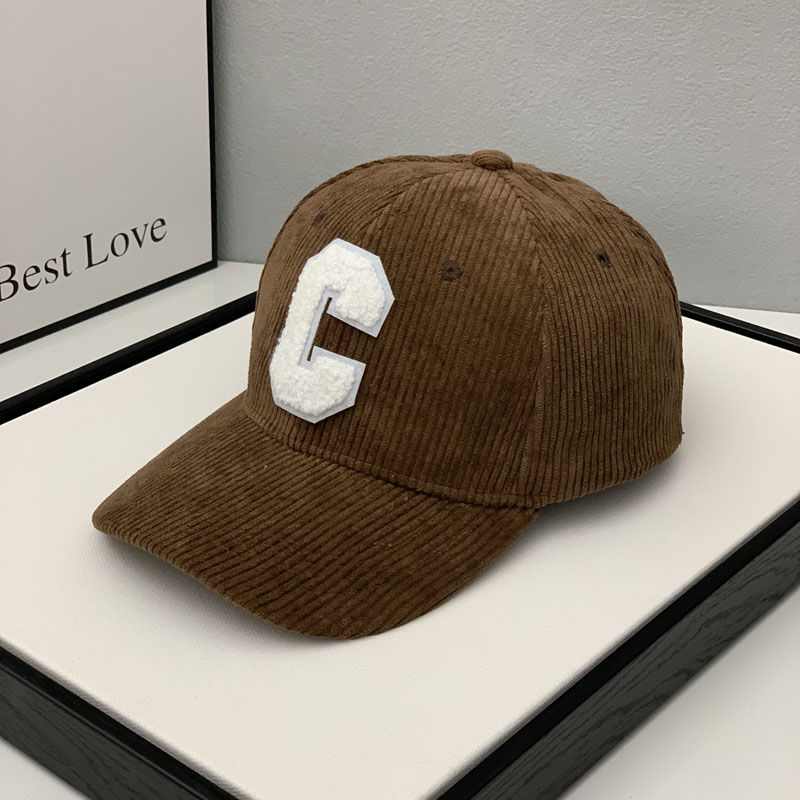 Mode Cord Baseball Kappe Damen Buchstabe C Snapback Hut Frauen Einkaufen Dress Up Einstellbare Casual Caps Hip Hop Hüte – Detail 11
