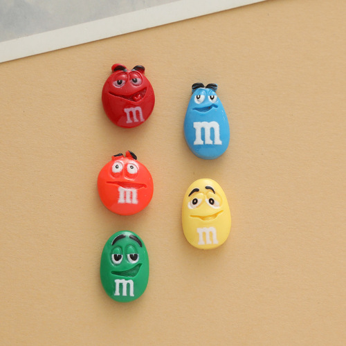 Fun jelly beans diy mobile phone case beauty materials cream plastic jewelry box resin jewelry accessories emoticon beans