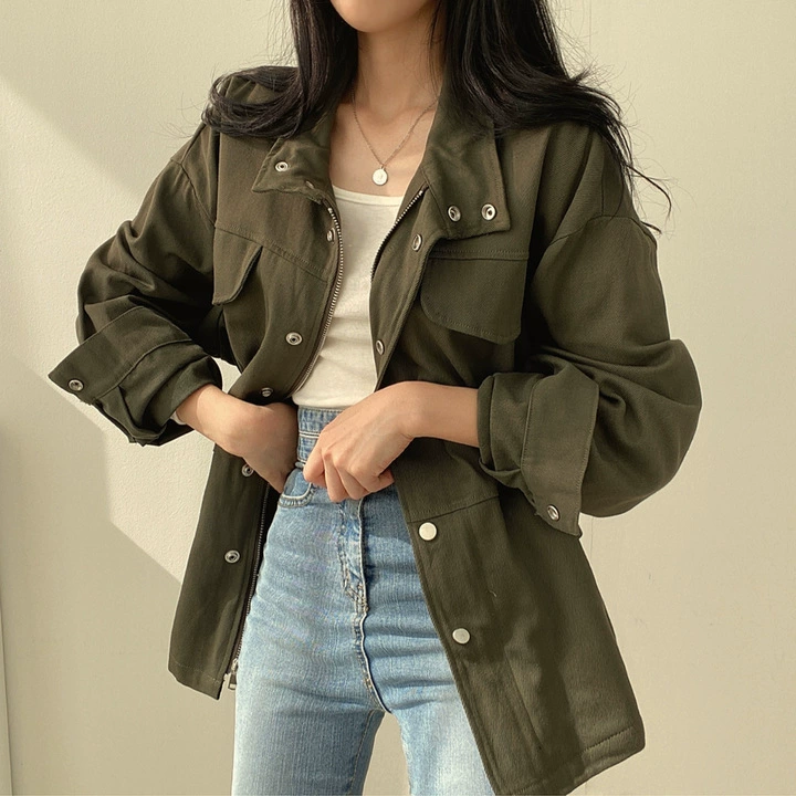 Модная короткая куртка-браслет, стиль Кореи, oversize, шнурок