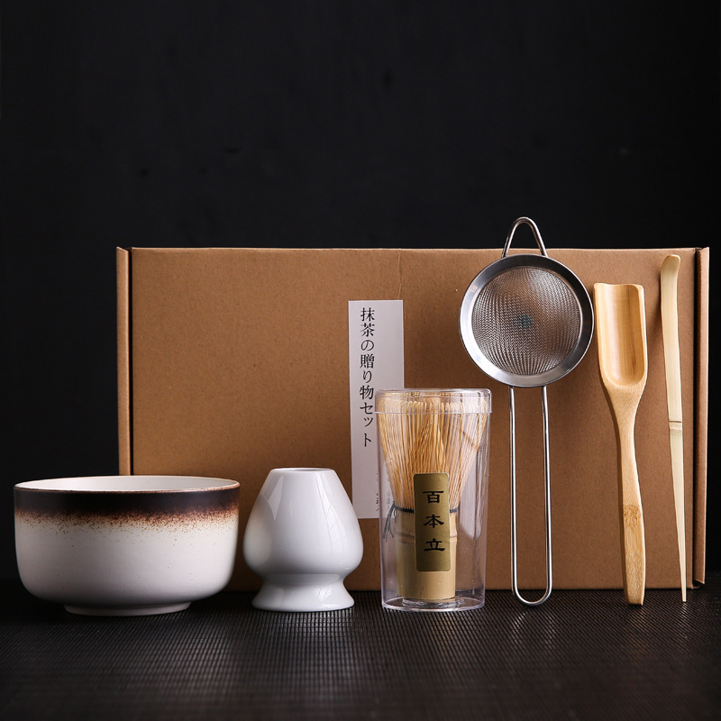 New tea cup matcha brush hundred Benli combination Song Dynasty point tea Matcha Tea Maker tool suit Japanese gift box