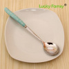 Japanese fork stainless steel, ceramic cute tableware solar-powered, South Korea, sunflower