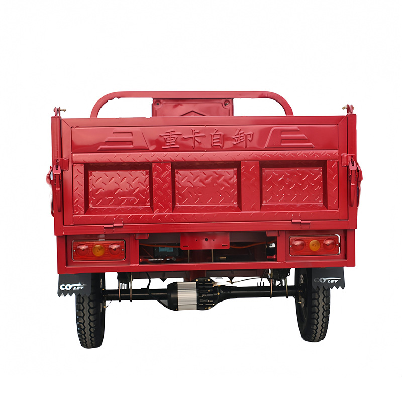 Triciclo Eléctrico Autodescargable, Vehículo Agrícola para Transporte de Carga, Camión Volquete Automático Hidráulico de Gran Motor, Vehículo de Batería de Alta Resistencia
