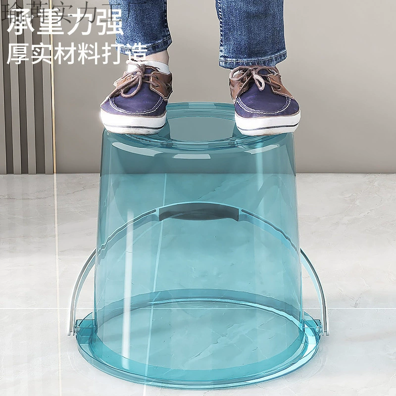 Бытовое прозрачное утолщенное пластиковое ведро для купания, большое ведро для хранения воды, портативное ведро, ведро для мойки автомобиля на открытом воздухе, оптовая продажа, нет