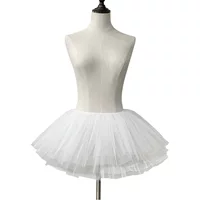 Прорезанная Lolita28CM короткая нерегулярная многослойная поддержка пряжи COS собака короткая Внутренняя юбка-пачка юбка можно носить снаружи