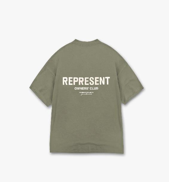 Represent Owners' Club T-shirt Logo Olive