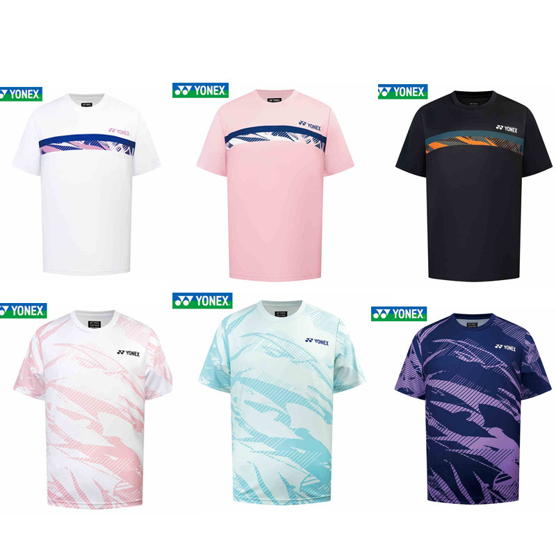 Yonex Badminton Uniform Yy Unisex Sports Short-Sleeved T-Shirt 115015 Bcr/ 115025 Bcr Top