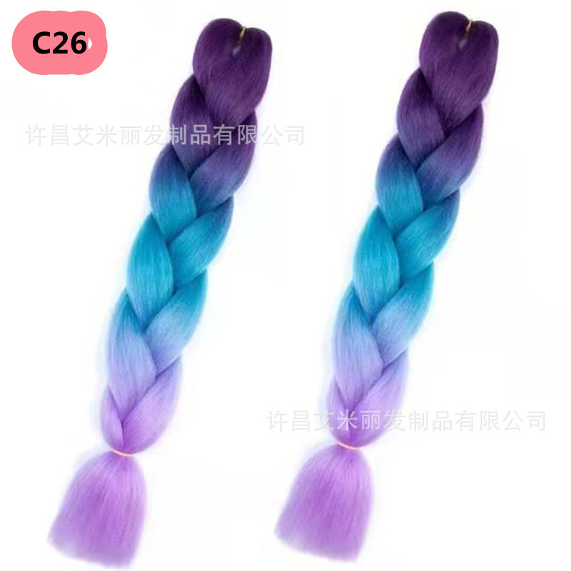 Trenzas africanas con cabello rosa渐 – materiales de alta temperatura, estilo boxeador