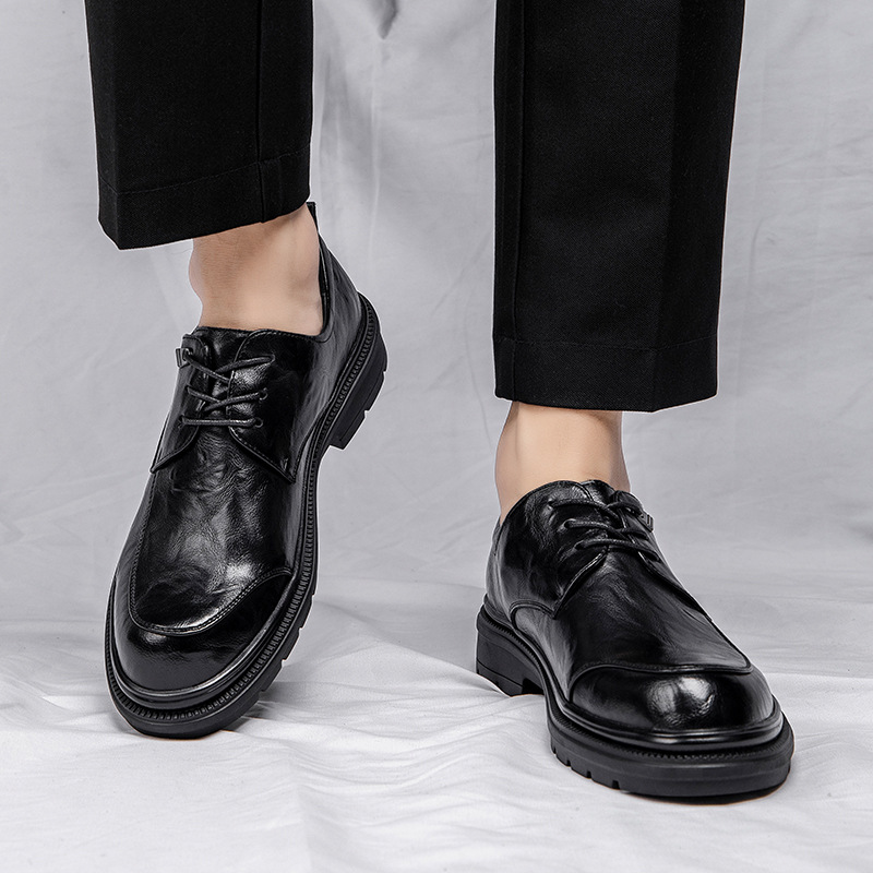 2024 Nuovo vestito da lavoro casual piedi larghi in pelle morbida suola scarpe da uomo stile britannico 1683_voghion.com