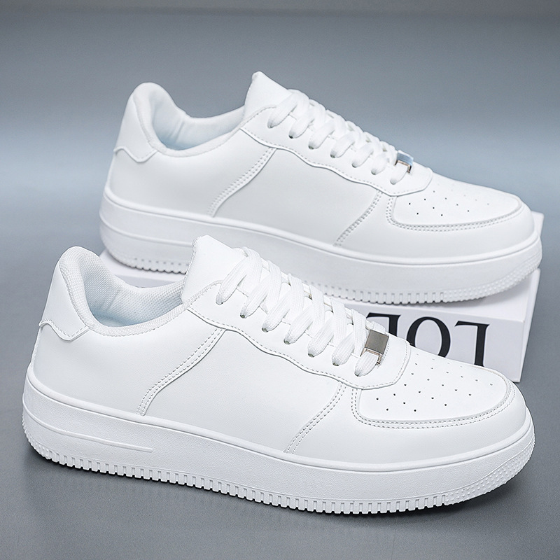 Men's white sneakers, 2025 spring new collection, versatile and trendy Korean-style shoes, men's casual athletic sneakers