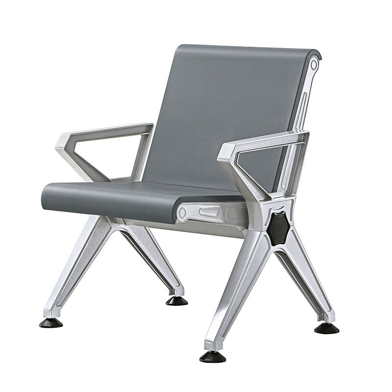 Haz hexagonal Silla de fila de PU Silla de espera de tres asientos Silla de espera de hospital Silla de aeropuerto estación de descanso silla asiento público