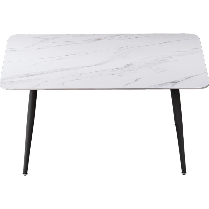 Rock placa mesa de comedor moderno minimalista hogar pequeño apartamento Luz de lujo nórdico familia rectangular apartamento mesa de comedor y silla combinación