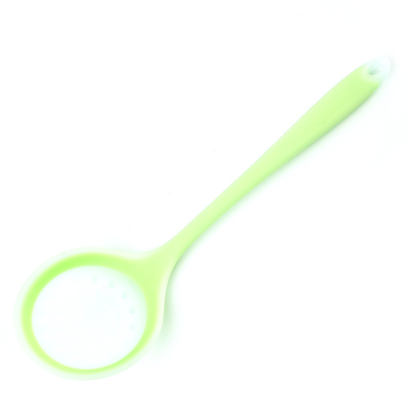 Spot utensilios de cocina translúcidos domésticos cucharas de silicona cucharas de filtro de aceite cucharas de silicona cucharas de residuos de filtro