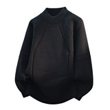 2026秋季青少年宽松圆领长袖毛衣套头衫运动风格透气，男装针织衫/毛衣，星座614