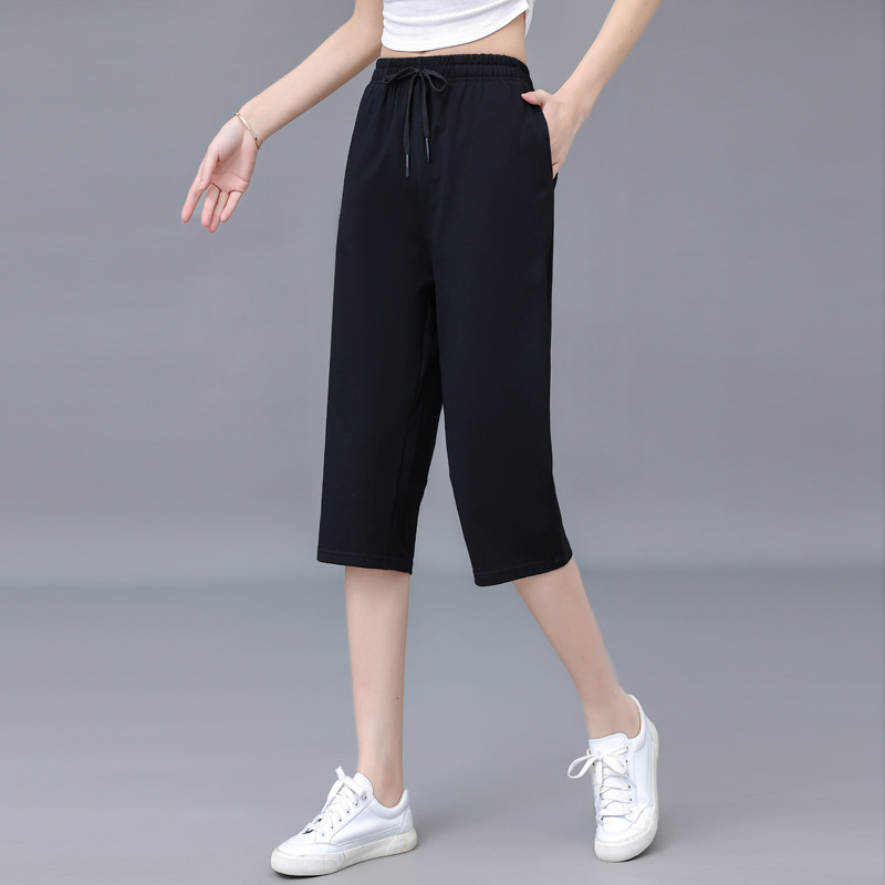Regular Capri Pants, Summer Thin Sports Pants, Workout Running Sweatpants, Casual Versatile High-Waisted Fashionable Slightly Stretchy Straight-Leg Pants Regular Capri Pants, Summer Thin Sports Pants, Workout Running Sweatpants, Casual Versatile High-Waisted Fashionable Slightly Stretchy Straight-Leg Pants