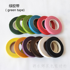 Green tape, green floral tape, decorative floral tape—perfect for festive occasions, flower shop supplies, and DIY crafting materials.