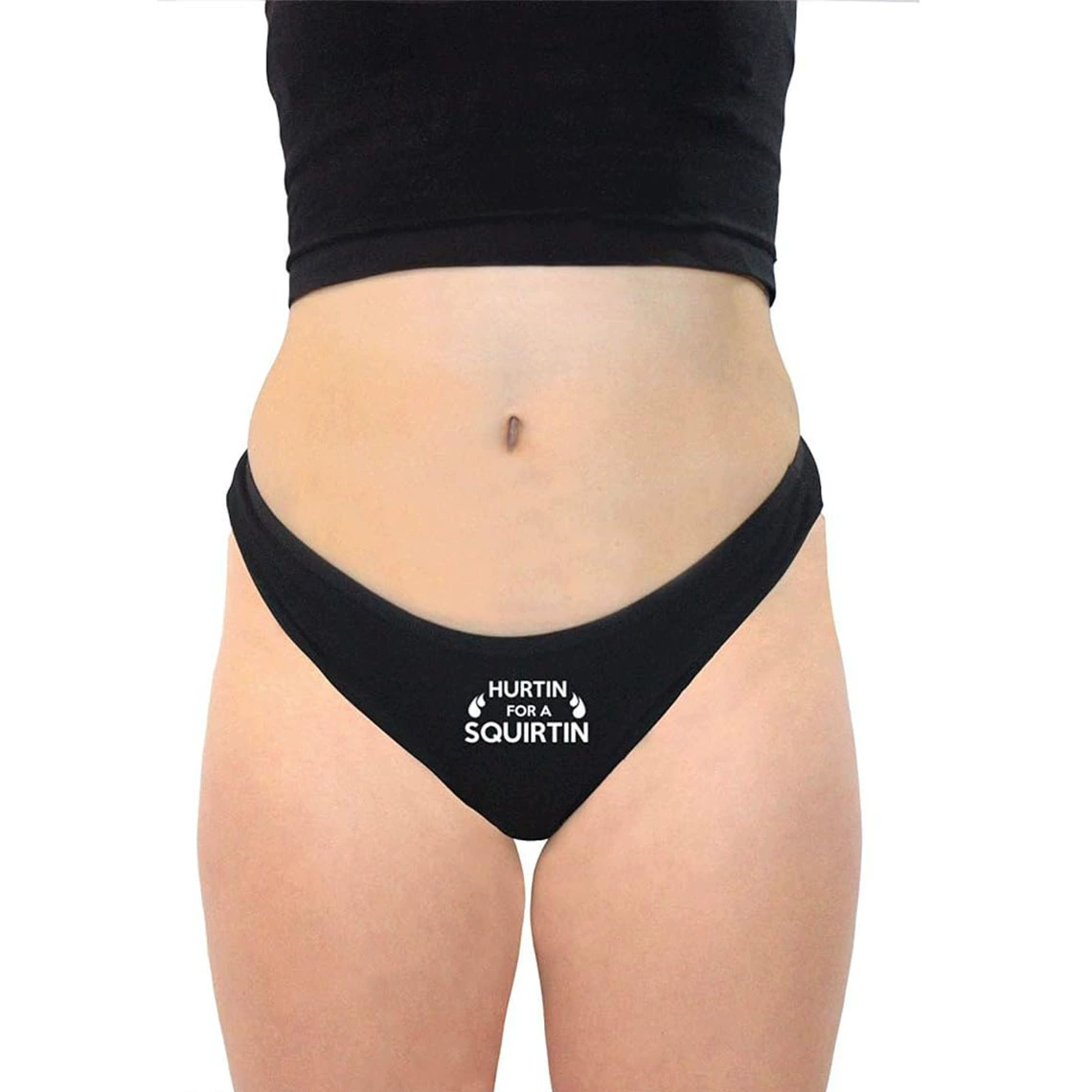 Cross-border Amazon AliExpress — Hurtin' for a Squirtin Bachelor Party Black Ladies Underwear