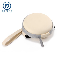 圓形鏡盒摺疊墨鏡太陽眼鏡盒時尚拉鏈包收納盒便攜