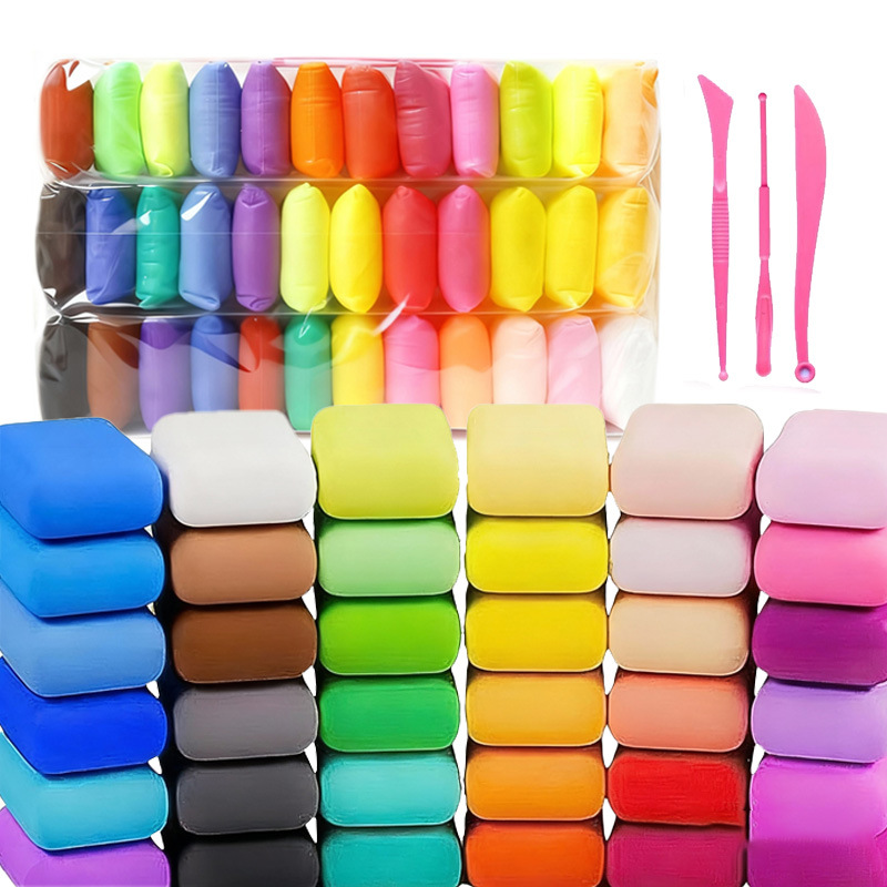 arcilla ultra ligera arcilla de color 36 estudiantes de arcilla hechos a mano DIY color barro espacial barro colorido barro de jardín de infantes burbuja barro
