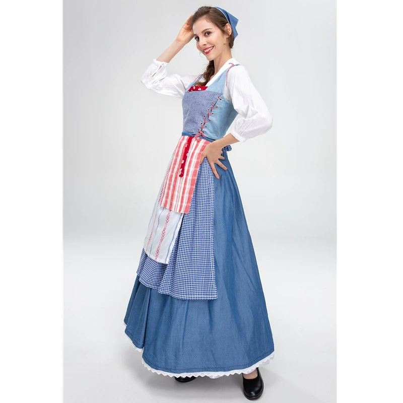 Retro long skirt, suit, halloween, wholesale