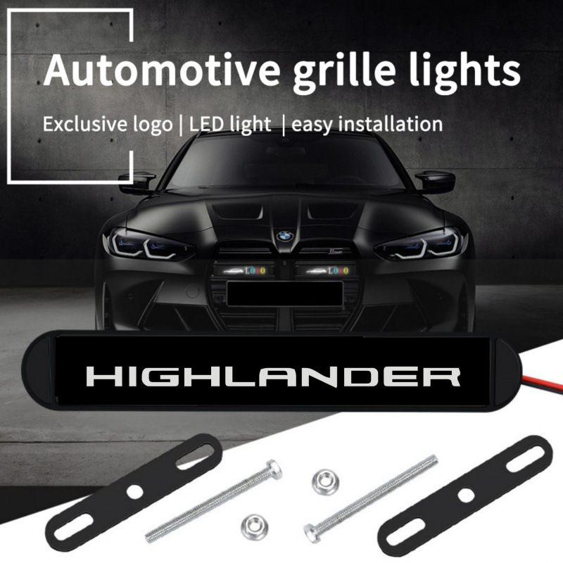 Nuevo automóvil parrilla delantera colorida lámpara de red media LED CAMRY / VIOS luz diaria universal lámpara de red media pequeña
