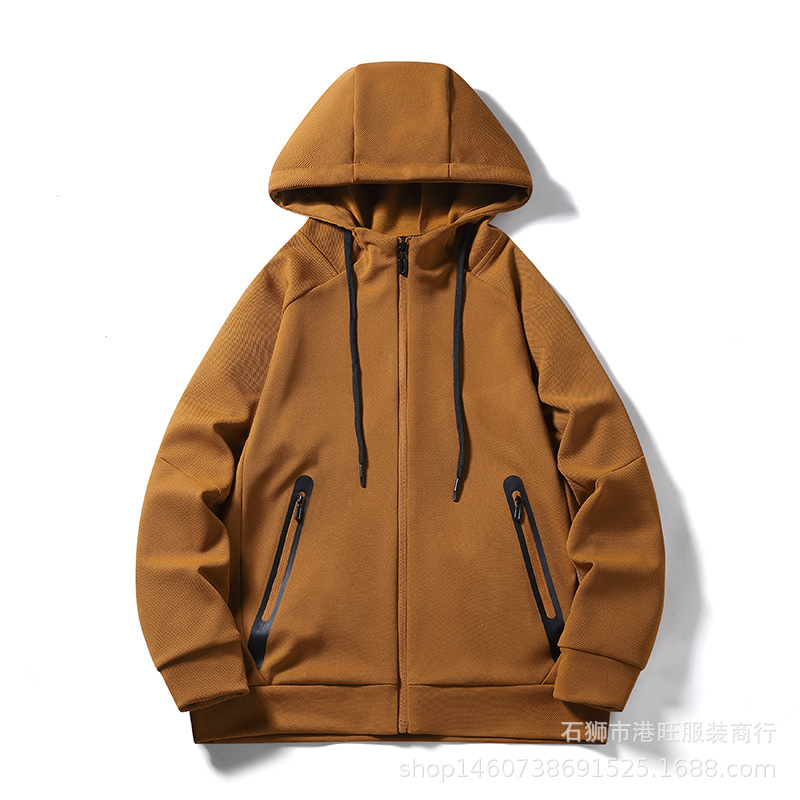 2025 spring men's sports sweater cotton casual long sleeve hooded coat men's plus size sweater manufacturers wholesale
